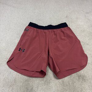 Under Armour Shorts Red Elastic Waist Men’s Size Small